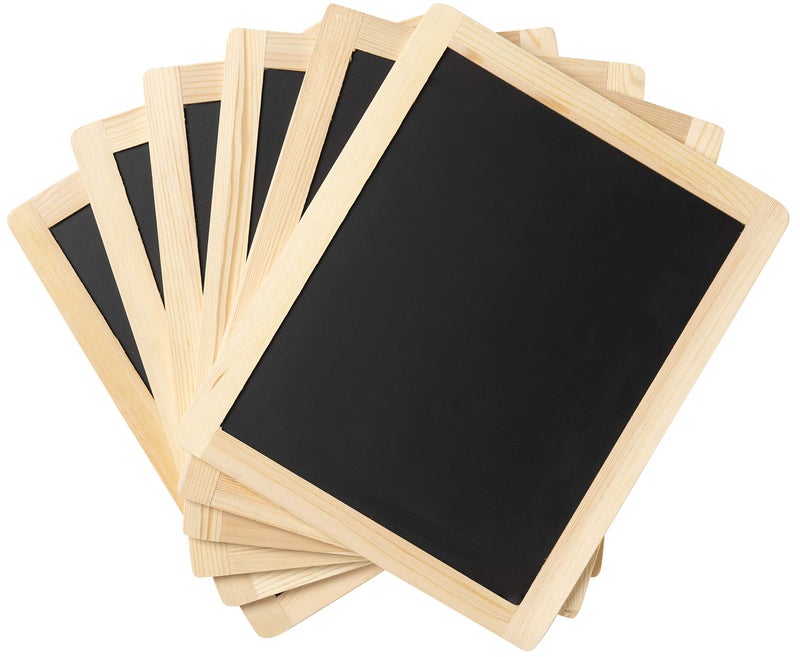 Plaid Enterprises Double-Sided Chalkboard Set, 8 ' x 10 ' With Decorative Wood Surface Frame, Perfect For Arts & Crafts, 6 Pack - Image 2